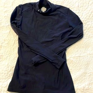 Under armour Black mock turtleneck longsleeve compression shirt kids -medium